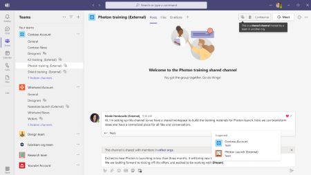Image of Microsoft Teams in Use