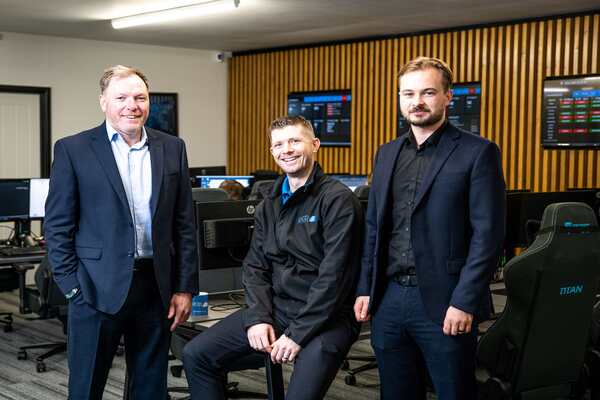 Craig Debenham, Karl Wilkinson and Jamie Pope from Lucid Systems